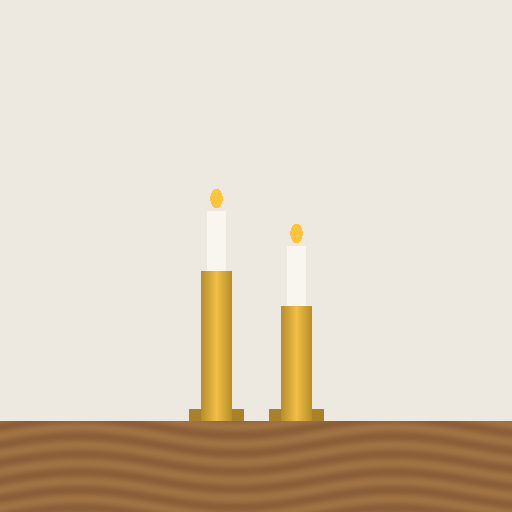 Brass Candle Holders (Pair)